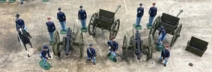 Vintage Britains++ American Civil War Artillery Union Soldiers Custom ACW - Picture 1 of 24