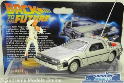 CORGI BACK TO THE FUTURE DELOREAN TIME MACHINE MODEL CAR 1:36 SCALE ONE I BTF K8 - Image 1 of 4