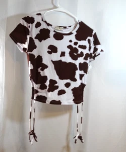 Love ❤️ Dazed Cow Print Top-small - Picture 1 of 3