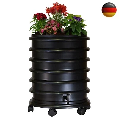 Wurmkomposter Wurmfarm mit 4 Schalen Schwarz + Pflanzgefäß - 72 Liter - Bild 1 von 4