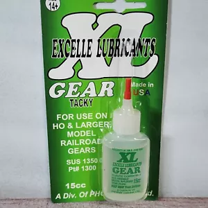Excelle Lubricants # 1300 Gear Tacky Oil - 1/2oz for railroad locomotives HO Up - Picture 1 of 2