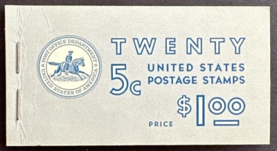US 1963-1964 Sc# BK110 Partial Booklet of 15 Mint Stamps (#1213a x3) Slogan 1 - Image 1 of 4