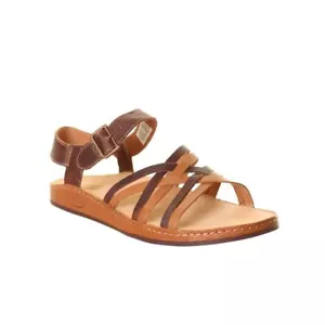 Sandalias para mujer CHACO marrón tostado Fallon con correa al tobillo punta abierta 11 TEDO - Imagen 1 de 2