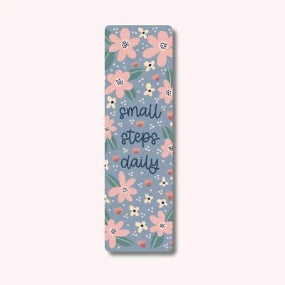 'Small Steps Daily' Inspirational Bookmark for Book Lovers, Gift for Bookworms - Image 1 of 4