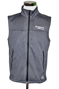 The North Face Men’s Gray Windwall Full Zip Soft Shell Vest AI Embroidered M - Picture 1 of 6