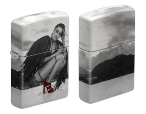 Zippo 03038 Seductive Angel Woman Red Shoe Girl 2023 Design 540 Color Lighter - Picture 1 of 1