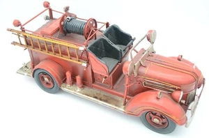 Blechauto Feuerwehr 3 Tolles Modell 39cm Blechmodell Antikstil - Imagen 1 de 4
