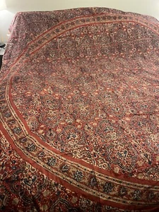 Vintage Block Printed Kalamkari Indian Cloth Fabric Textile Cotton - Picture 1 of 9
