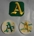 Oakland  Athletics  3  Patch  Set  Vintage  In  Nice Condition