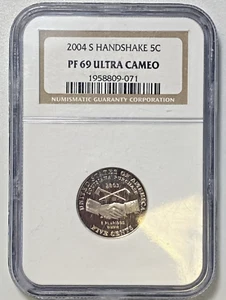 2004 S 5c Cents Jefferson Nickel Louisiana Purchase. NGC PF69 Ultra Cameo. - Picture 1 of 12
