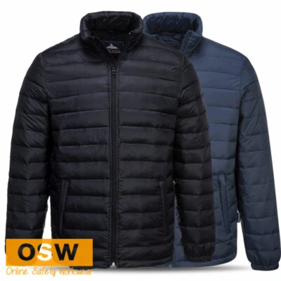 Aspen Mens Black Navy Baffle Water-Resistant Insulatex Puffer Outdoor Jacket - Image 1 of 4