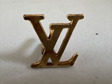 Vintage Louis Vuitton LV Brooch, Lapel ONE (1) Pre-Owned-Use GOLD/YELLOW COLOR