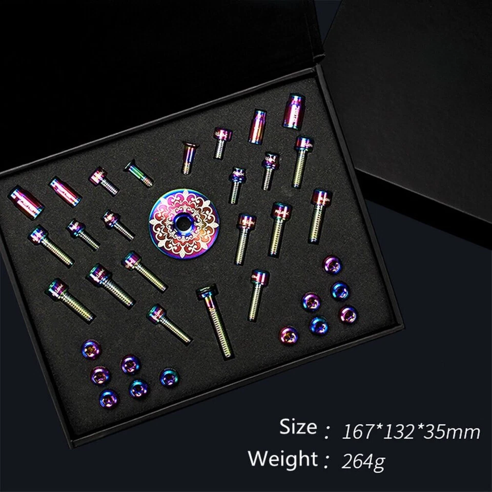 36pcs Titanium Alloy Screw Kits for MTB Bike Common Bolts Screw with Washer - Image 1 of 4