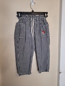 Bebe De Pino Toodler Plaid Pants Boy Black White Checkers Gingham - Picture 1 of 11