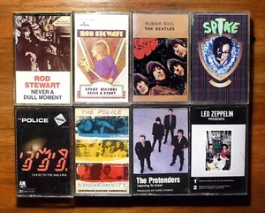 BRITISH ROCK 70s-80s ~ AUDIO CASSETTE TAPE LOT of 8 - Picture 1 of 10