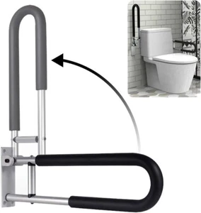 Bathroom toilet handrail Grab Bars safety hand rail Fit Seniors elderly disabled - Picture 1 of 7