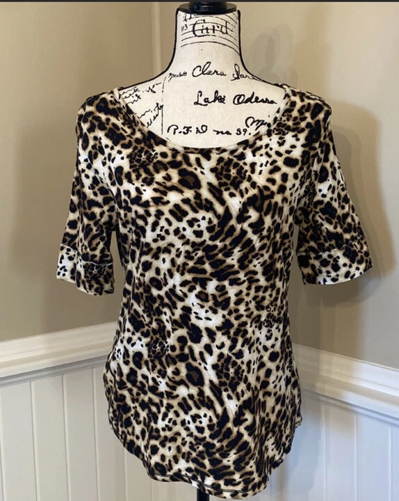 Camisa punto leopardo Cato mujer. talla M. animal print Foto 1 de 4