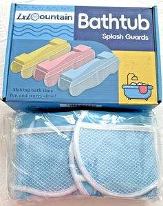 Protector contra salpicaduras de bañera para niños acolchado espacio de juego protector contra salpicaduras de agua azul nuevo en caja LXL - Imagen 1 de 5