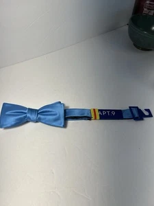 Apt 9 Boys Adjustable Bow Tie Blue Poly Dry Clean Only Dressy Special Occasion - Picture 1 of 3