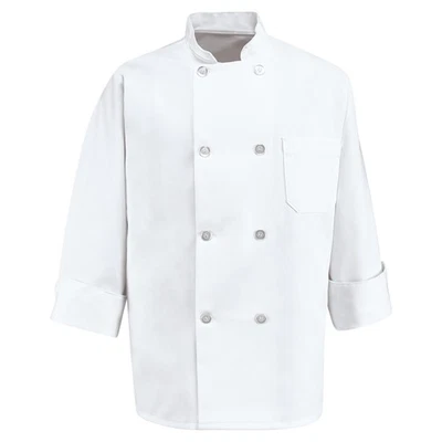 Red Kap Eight Pearl Button Chef Coat - Image 1 of 3