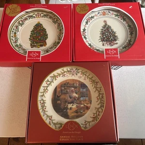 Lote De 3 Placas Coleccionistas Lenox Árboles Alrededor Del Mundo Años 2010 Finlandia Jamaica Santa - Imagen 1 de 14
