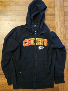 Kansas City Chiefs Full Zip Hooded Jacket NFL Shop Antigua Size L - Picture 1 of 7