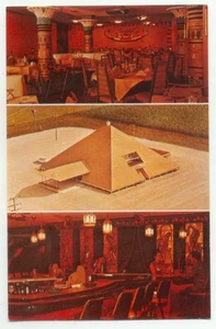Beaver Dam WI The Pyramid Restaurant Egyptian Decor Postcard Wisconsin - Picture 1 of 2