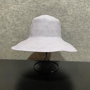 Loro Piana Johannesburg Hut M Lavendel Lila 100% Stroh Italy Breite Krempe Sonnenmütze - Bild 1 von 11