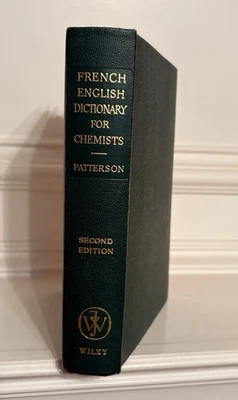 French English Dictionary for Chemists -2nd Ed Austin M. Patterson - Image 1 of 2