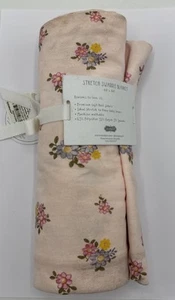 Mud Pie Stretch Pink Floral Soft Swaddle Blanket 44”x44” NWT DIRTY!! - Picture 1 of 3