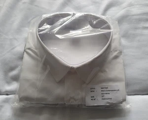 Men's Contemporary Long Sleeved Shirt, Size 17 Collar, Slim Fit - Picture 1 of 4