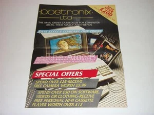 Brochure ~ Postronix Ltd ~ Mail Order Catalogue ~ Commodore / Amstrad / Spectrum - Picture 1 of 1