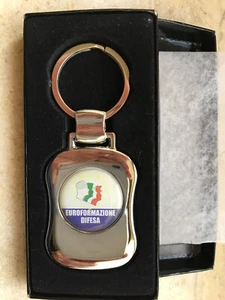 Portachiavi  in metallo pesante E.I. EUROFORMAZIONE DIFESA, originale nuovo. - Foto 1 di 2