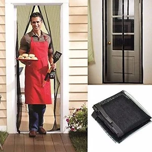 Hands Free Auto Mesh Door Magnets Screen Anti-bug Fly Mosquito Bug Net No box - Picture 1 of 7