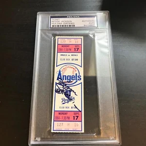 Reggie Jackson 500th Home Run Signed Ticket September 17, 1984 PSA DNA COA Auto - Picture 1 of 3