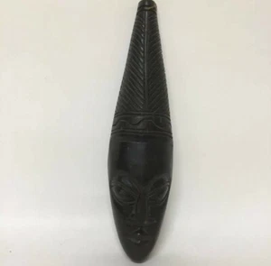 Máscara de pared africana tallada en madera hecha en Ghana - Imagen 1 de 5