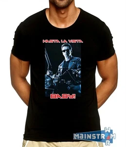 ARNOLD BLACKENEGGER CULT TERMINATOR 2 JUDGMENTAL DAY ANDROID T-SHIRT - Picture 1 of 4