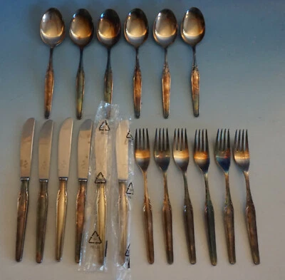 HK20-143: WMF Paris 3500 Dessertbesteck ( Vorspeise )versilbert 6 Personen - Bild 1 von 3