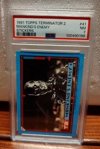 1991 Topps Terminator 2 - #41 Mankind's Enemy - PSA 7 NM Pop 4 🔥 - Picture 1 of 3