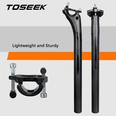 Tubo de bicicleta de fibra de carbono desplazado 20 mm tija de sillín bicicleta bicicleta tija de sillín 27,2 mm Foto 1 de 4