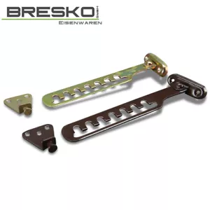 Fensterfeststeller Fenster Haken Fensterstopper verzinkt braun Metall Kipp Fix - Bild 1 von 10