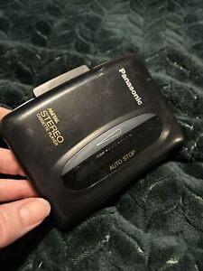 Panasonic Rq-p30 Metal Stereo Portable Cassette Player. Missing Battery Cover