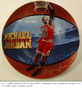 Michael Jordan " 6 TIME NBA FINALS MVP "  collectors plate With COA - Picture 1 of 5