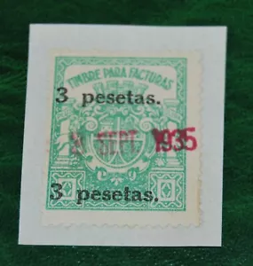 Spain. Spanish Old Used Fiscal & Revenue Stamp. On paper. T15 - Picture 1 of 2