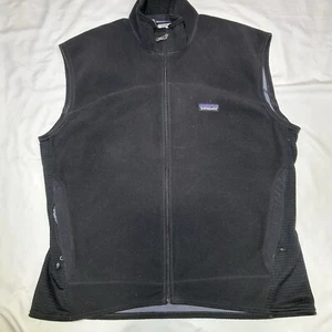 Patagonia R4 Lightweight Polartec Black Fleece Full Zip Vest Men’s Size XL - Picture 1 of 8