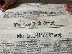 CIVIL WAR 54 NEWSPAPER BATTLE AND N  NEWS GROUP TIMES & TRIBUNE COMPLETE ORIGINA - Picture 1 of 24