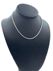 "Italia Cadena de Serpiente Gargantilla Collar Plata Esterlina 925 15" - Imagen 1 de 4