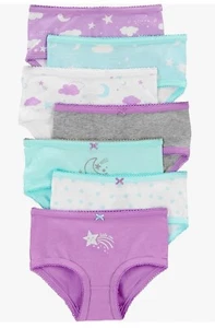 Carter’s Little Girls Underwear 7 Piece Set Size 2/3 New - Picture 1 of 3
