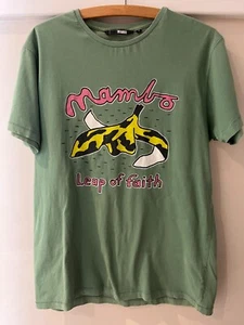 Mambo men's t shirt green size M "Leap of Faith" banana skin xplease readx - Picture 1 of 5