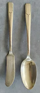 1-NAPOLEON PATTERN MASTER BUTTER KNIFE + TABLE SPOON - Picture 1 of 2